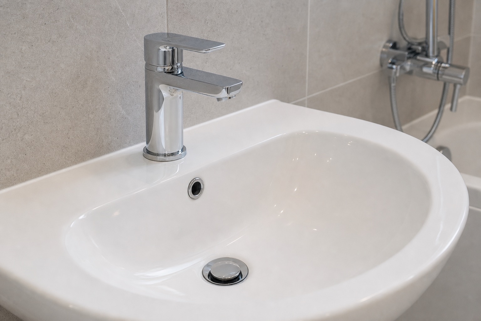 Illustrative basin tap installation