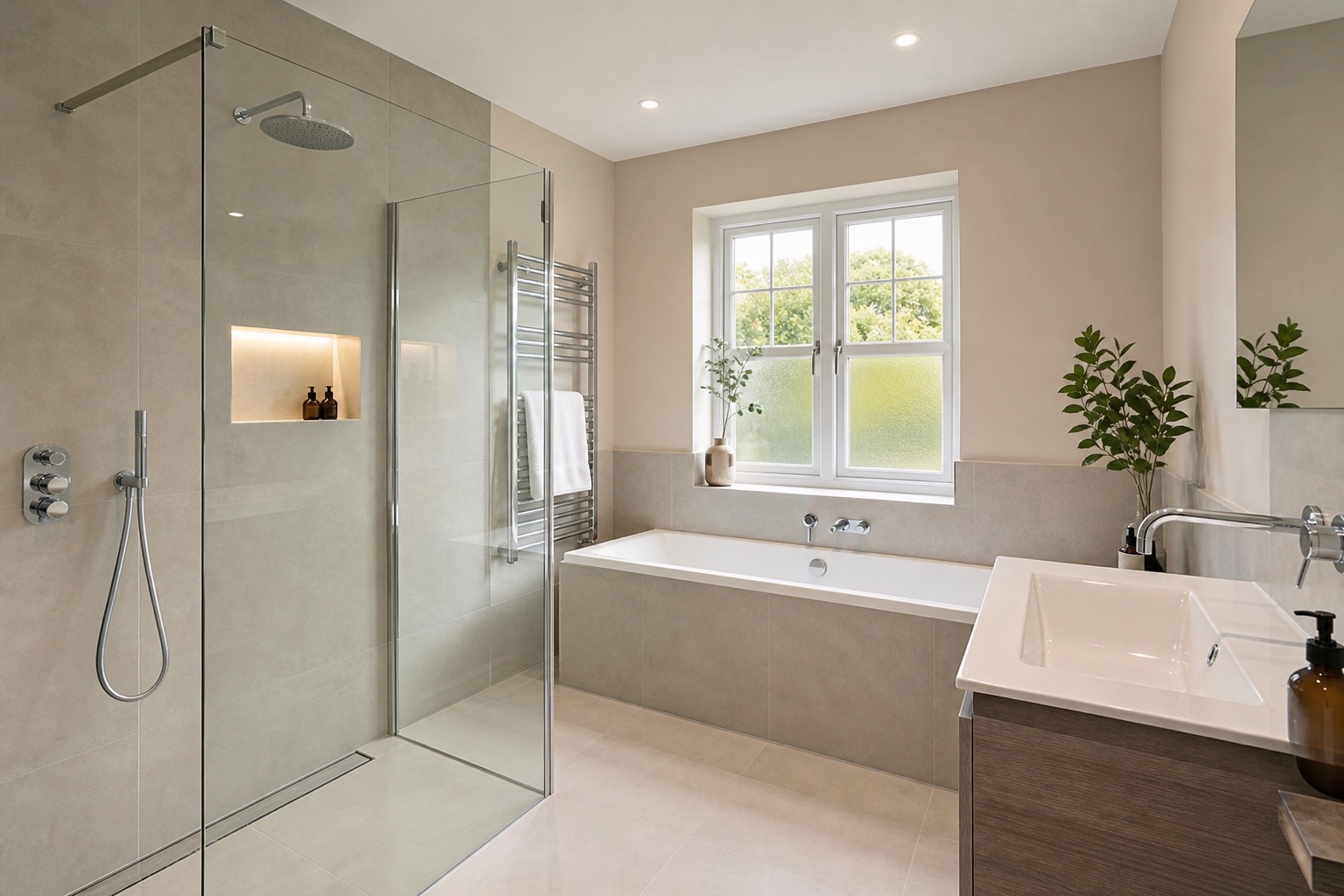 Illustrative bathroom renovation